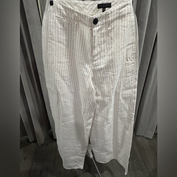 rag & bone White Pinstripe Trousers - Picture 3 of 5